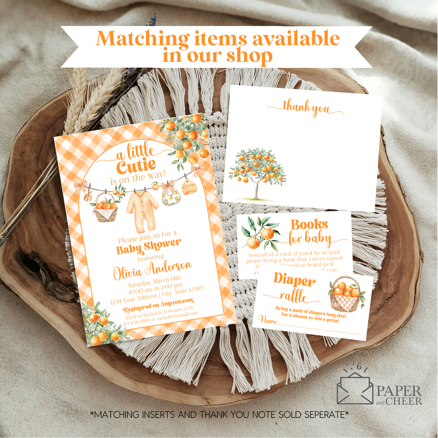 A Little Cutie Baby Shower Invitation