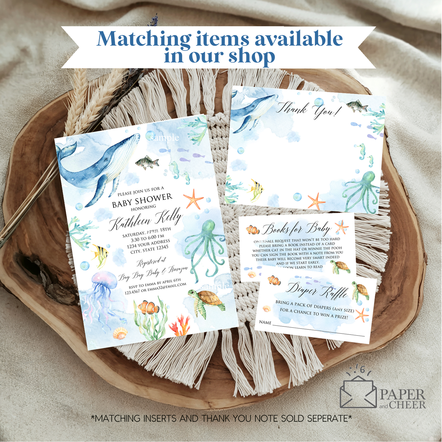 Under the Sea Baby Shower Invitation