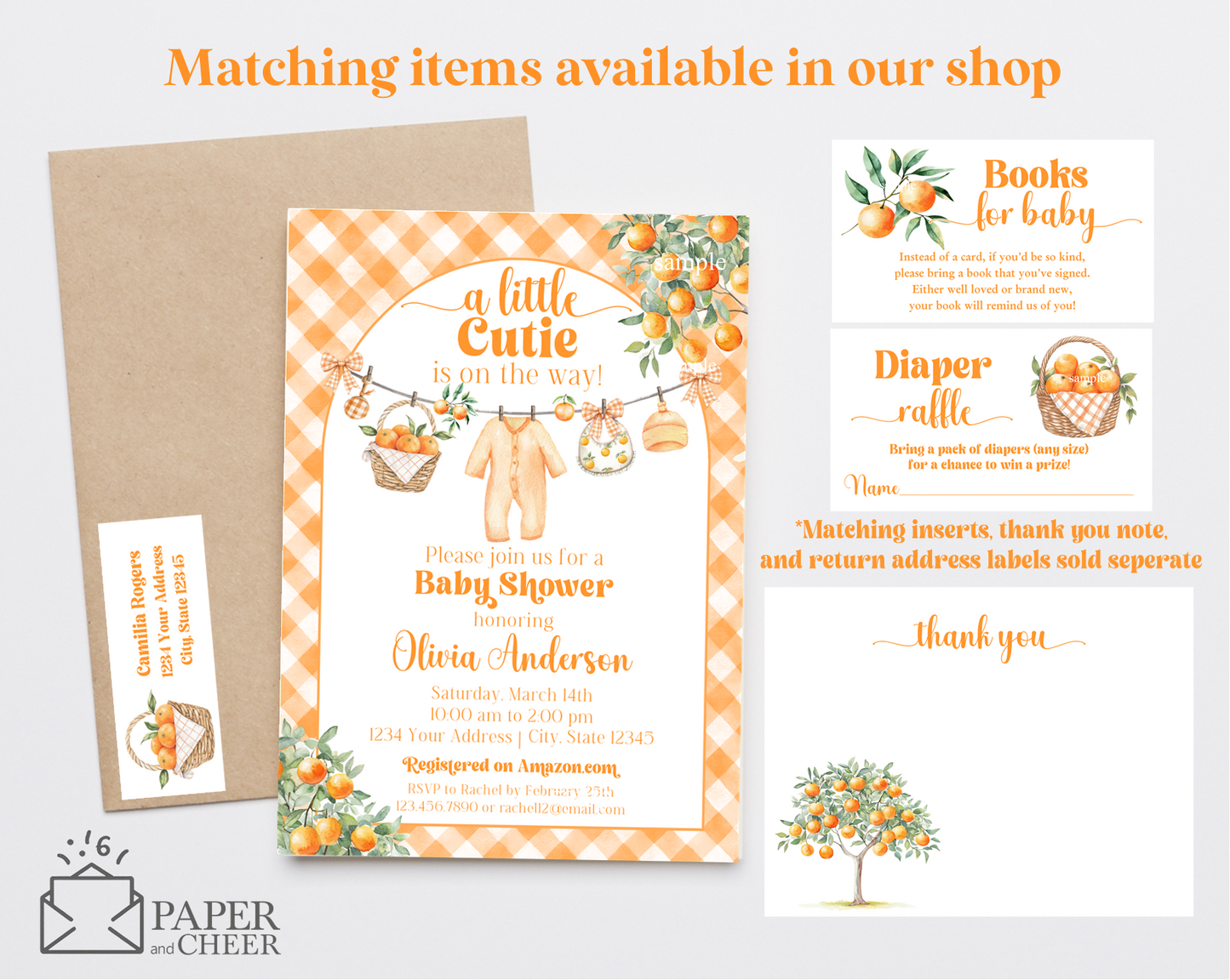 A Little Cutie Baby Shower Invitation