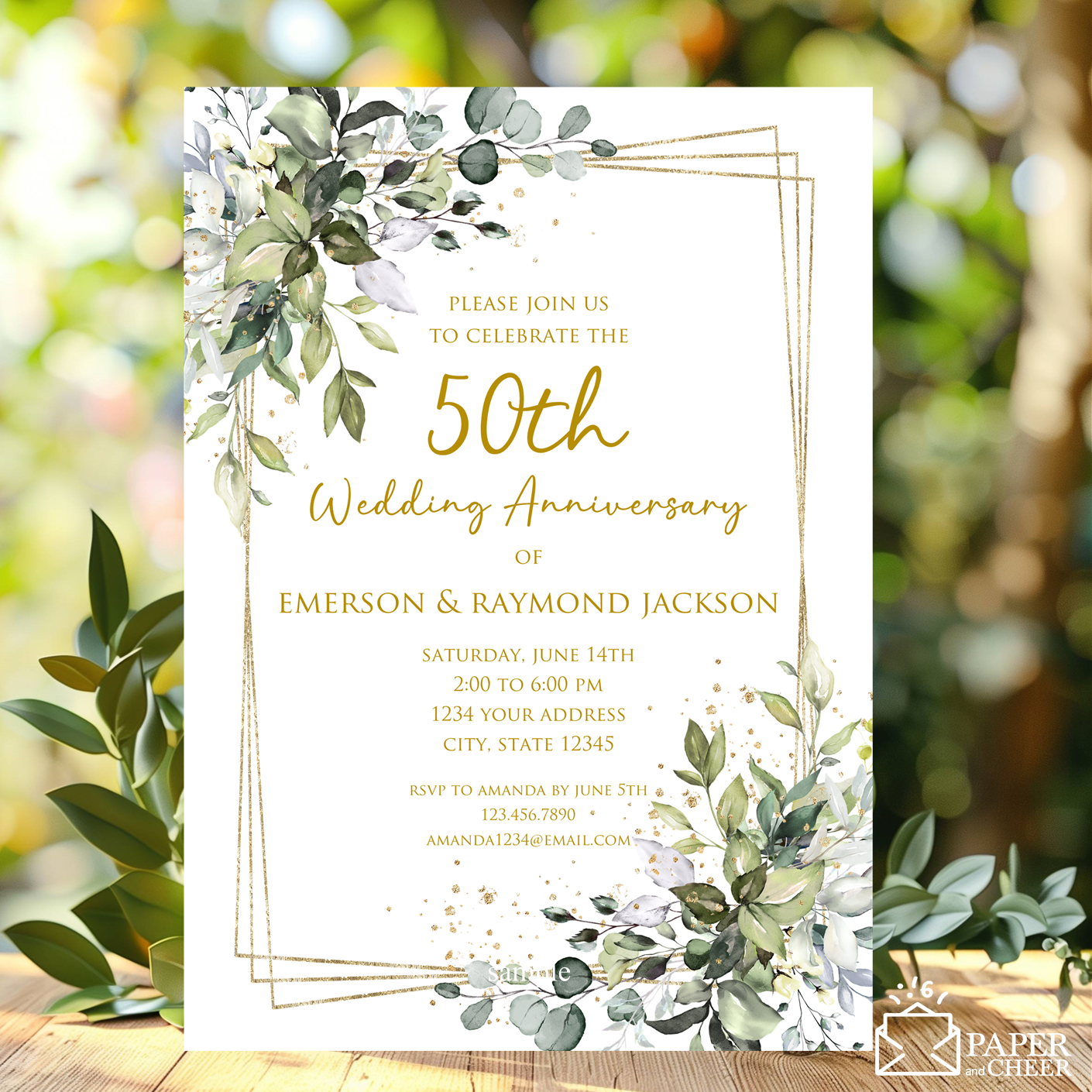 50th Wedding Anniversary Invitations