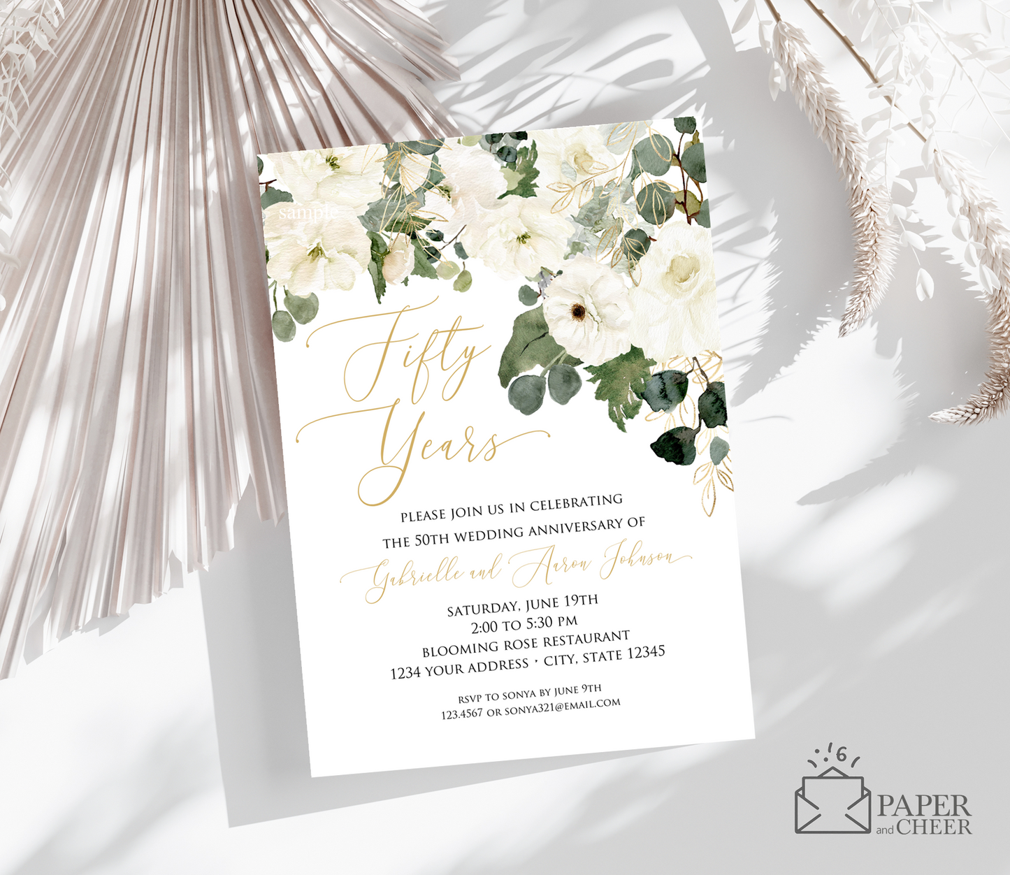 50th Wedding Anniversary Invitations
