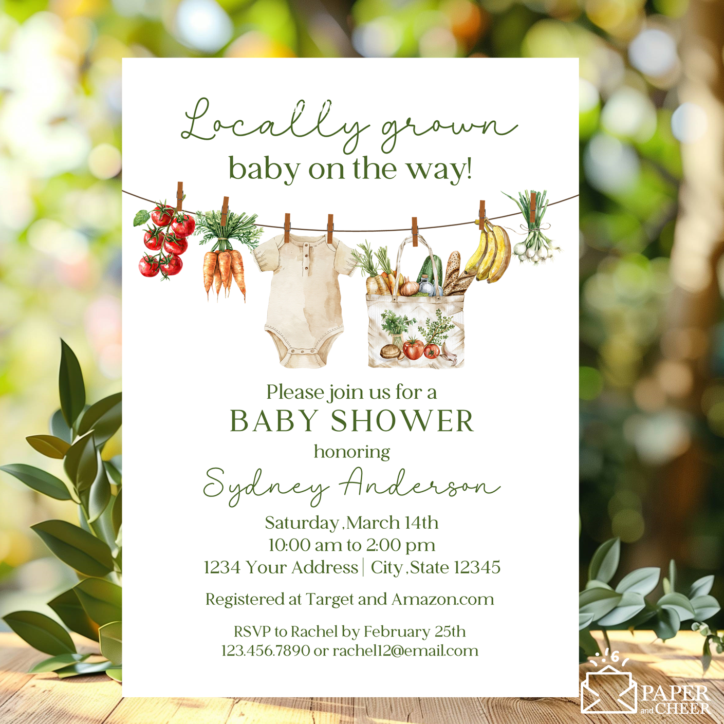 Locally Grown Market Baby Shower