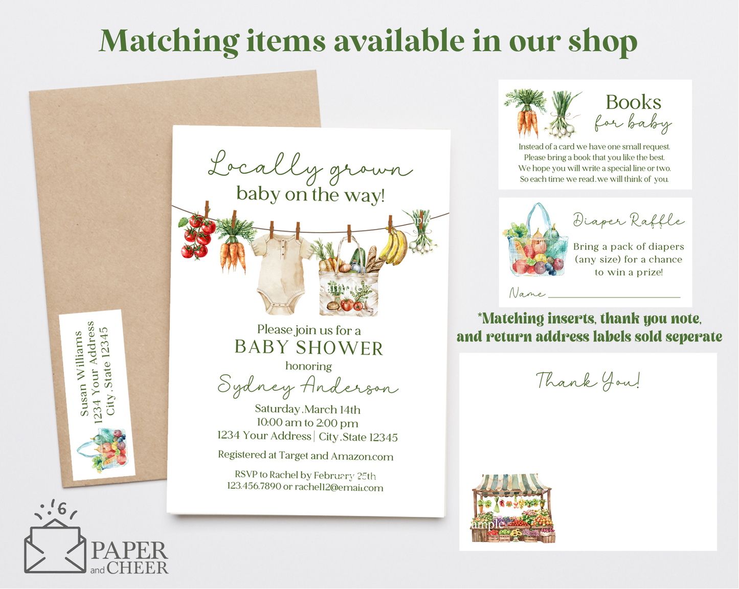 Locally Grown Market Baby Shower
