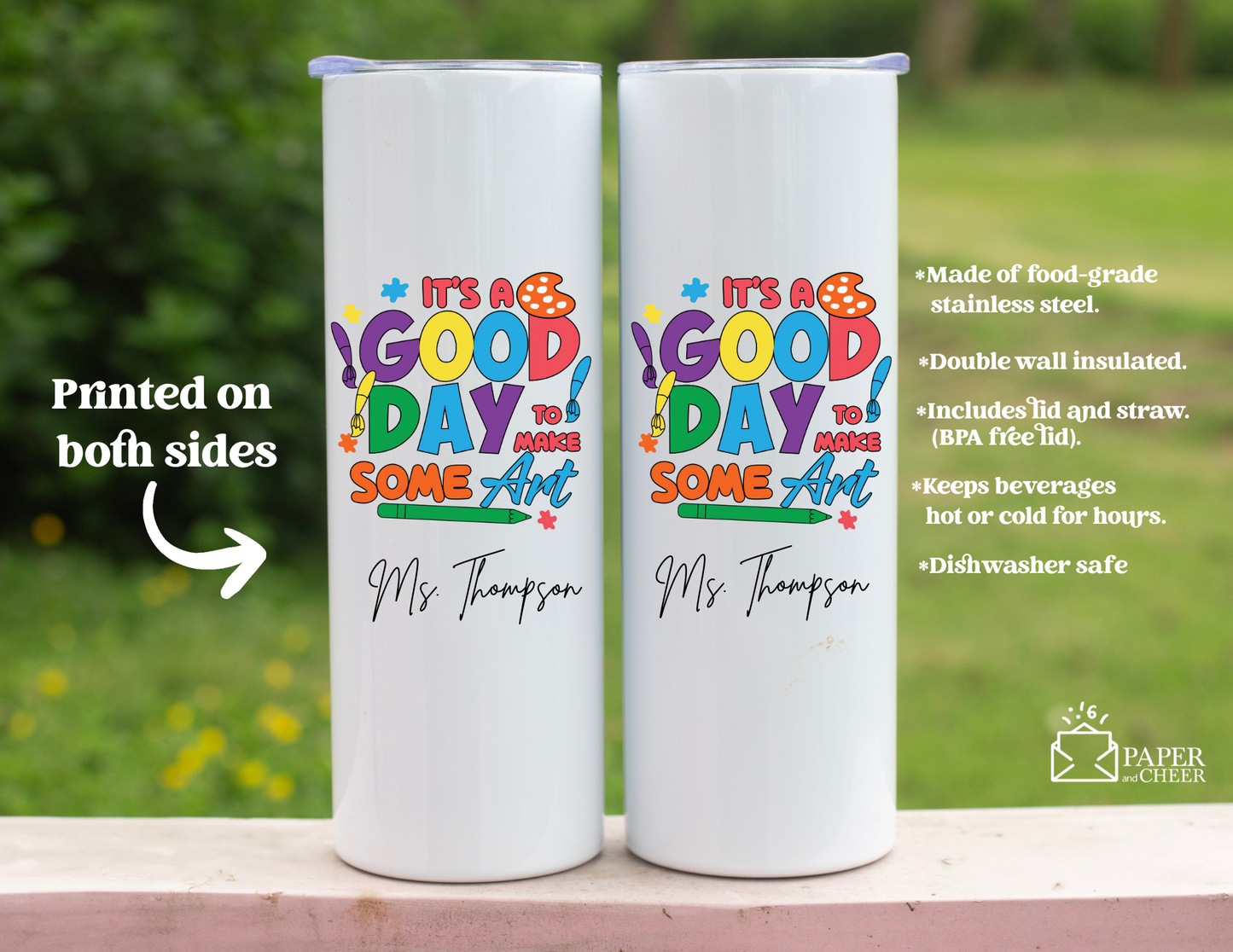 Art Teacher Tumbler (Personalized)