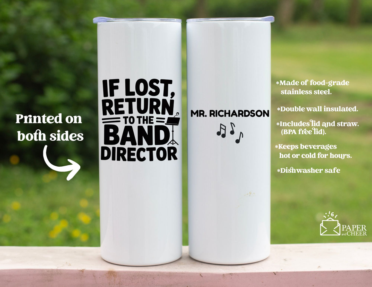Band Director Tumbler (Personalized)