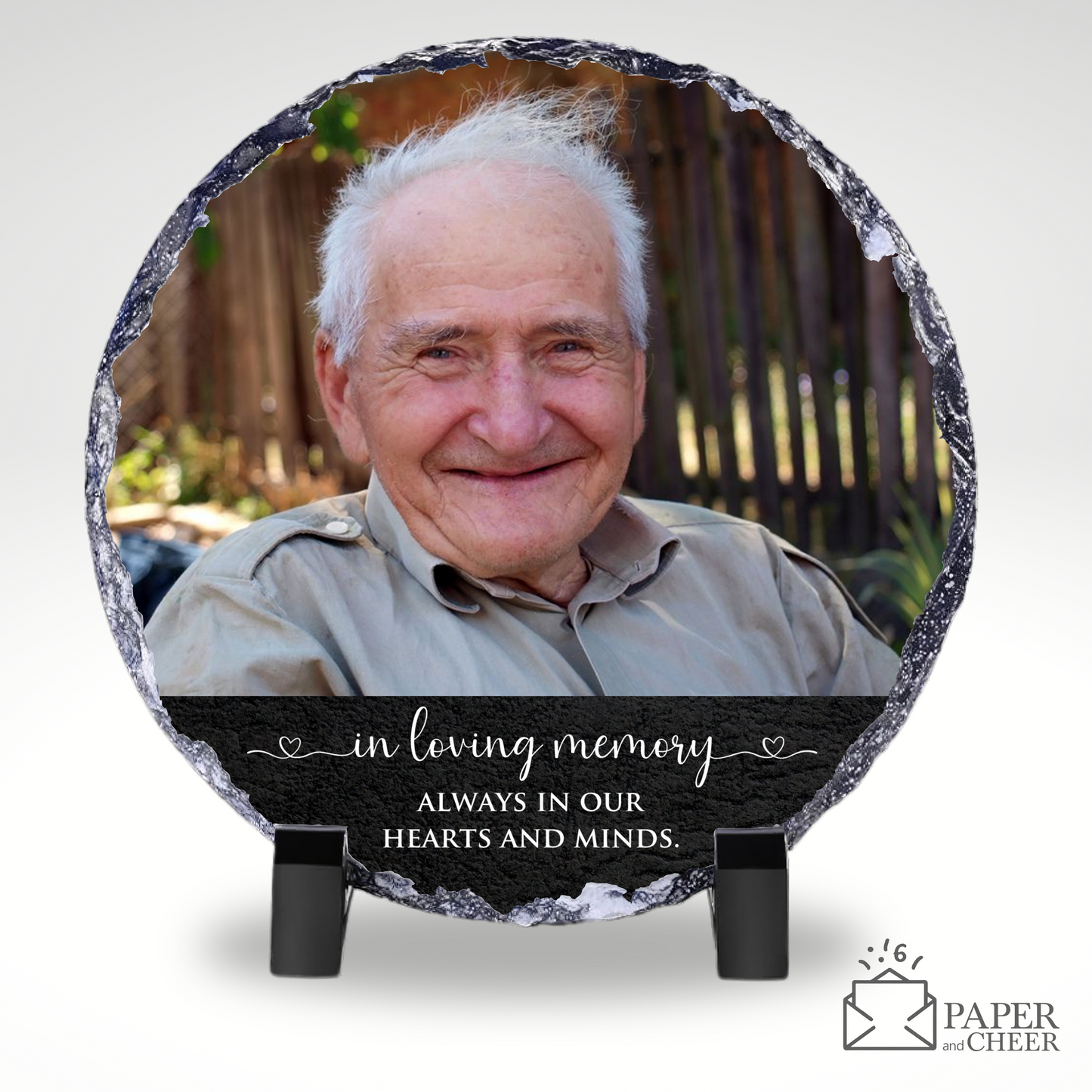 Personalized Memorial Slate Rock Plaque