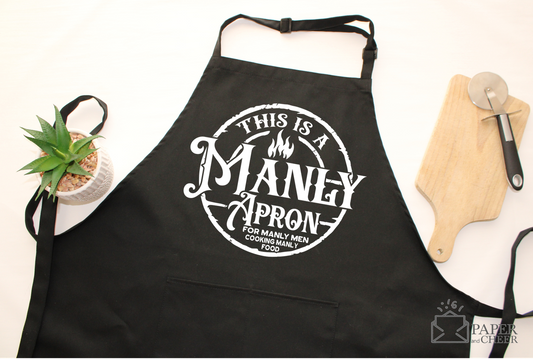 Personalized Manly Apron
