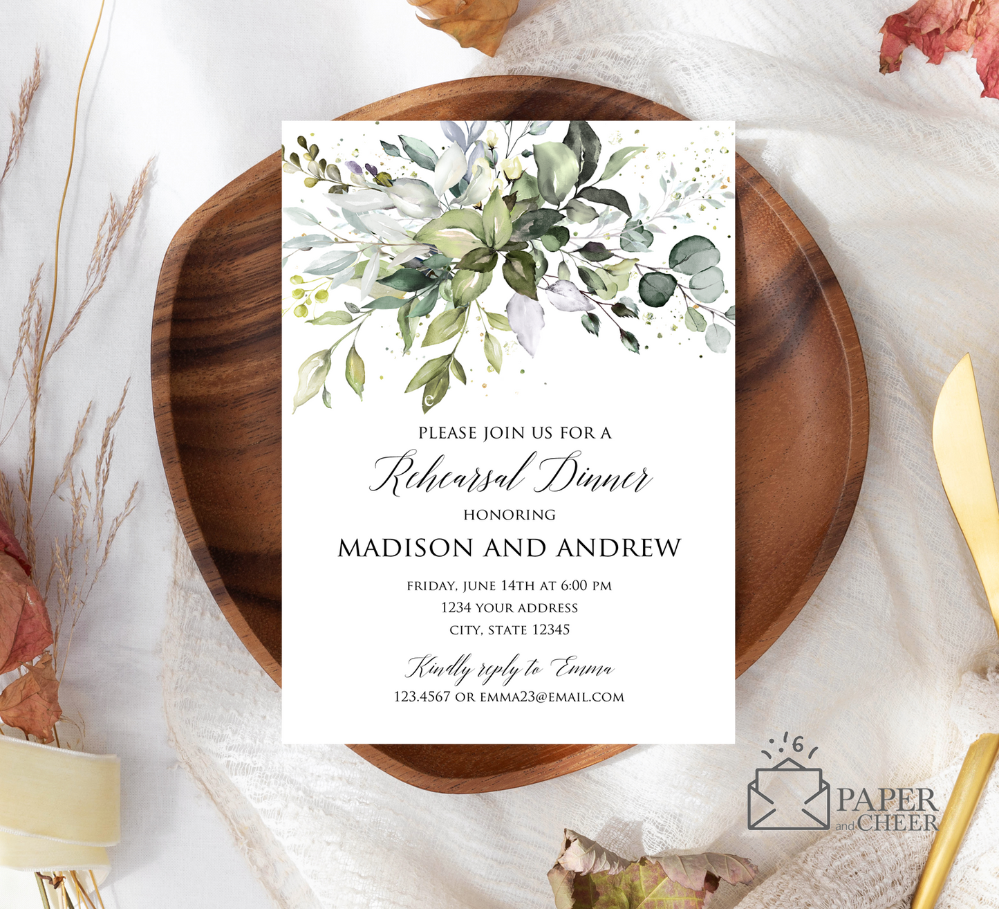 Rehearsal Dinner Invitation