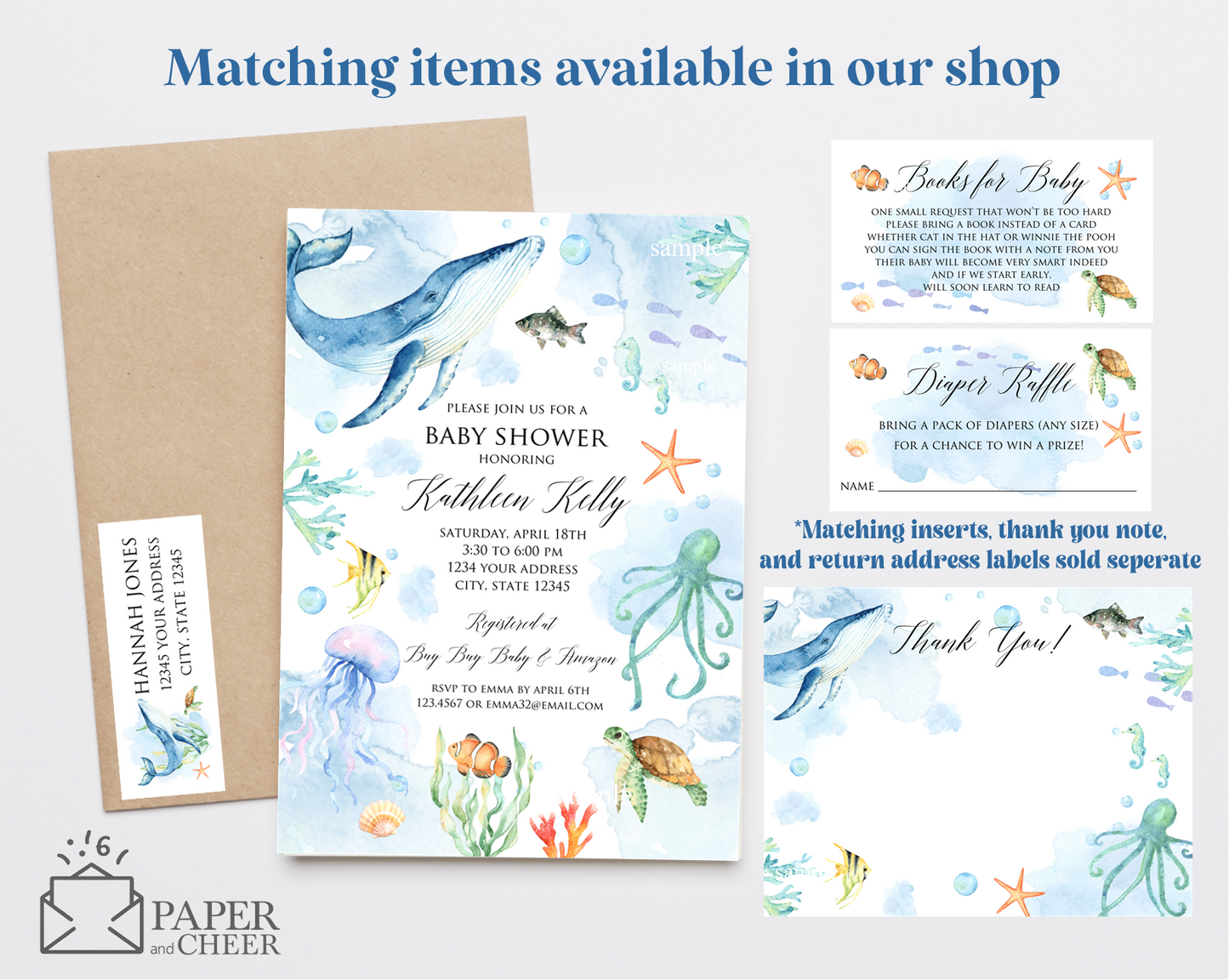 Under the Sea Baby Shower Invitation