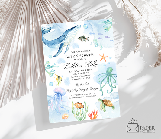 Under the Sea Baby Shower Invitation