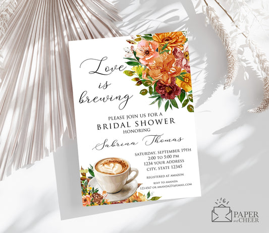 Love is Brewing Bridal Shower Invitation