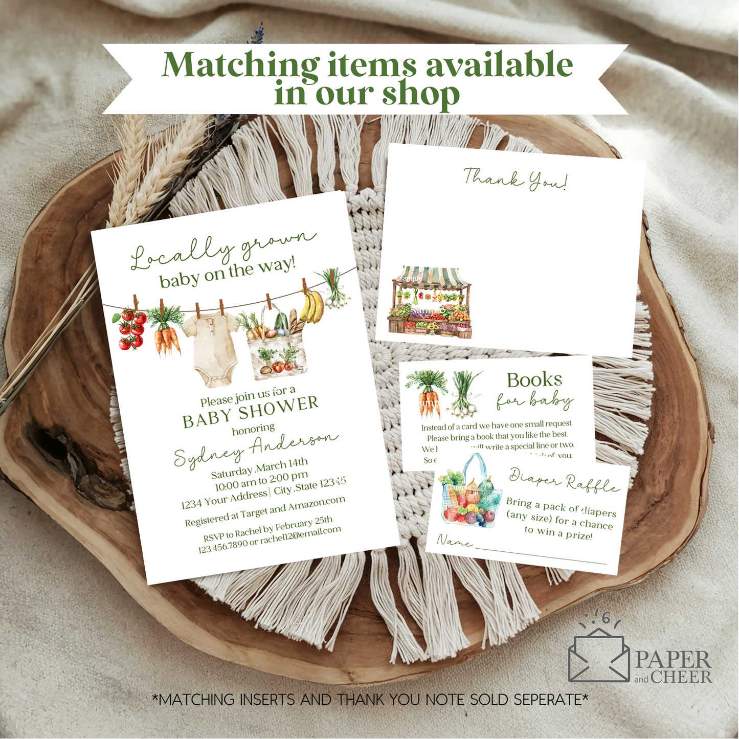 Locally Grown Market Baby Shower