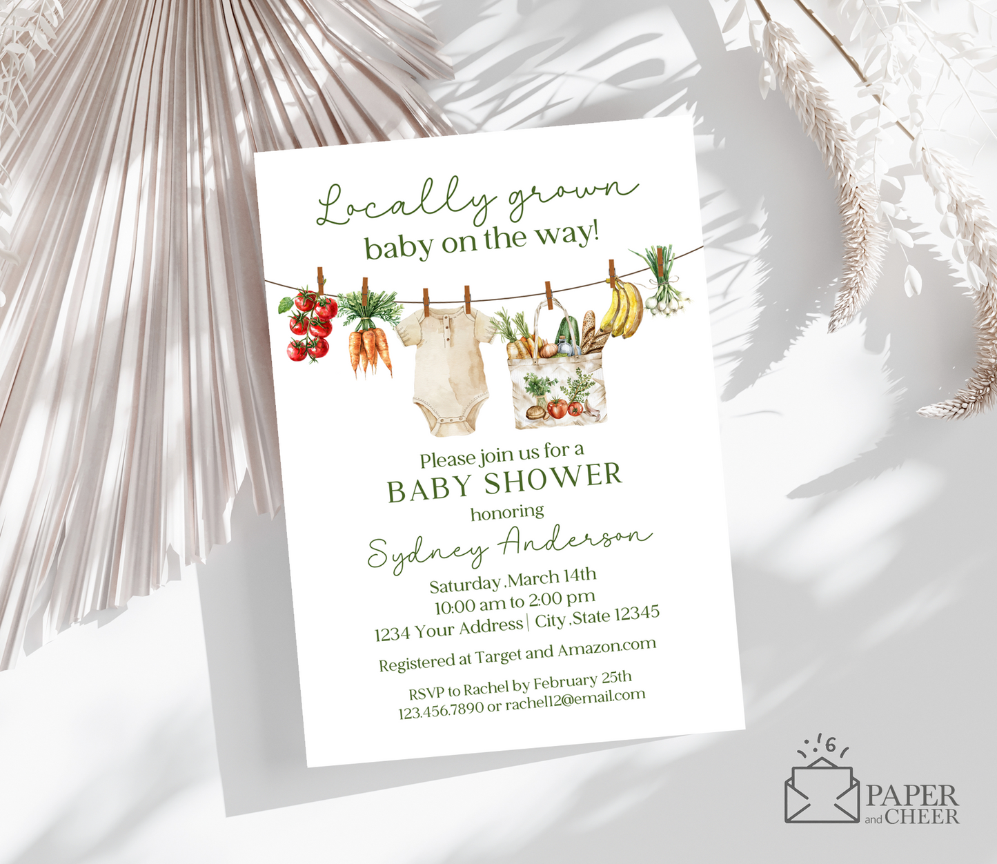 Locally Grown Market Baby Shower
