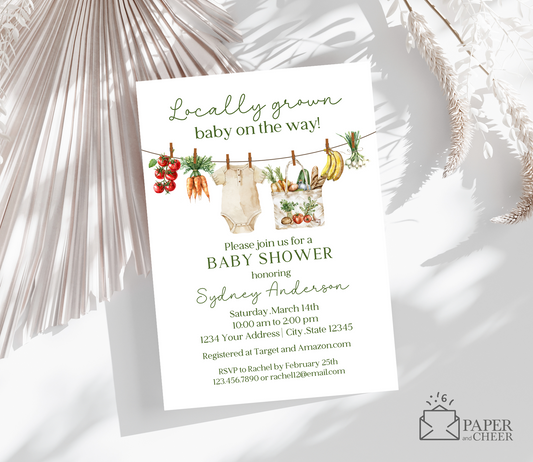 Locally Grown Market Baby Shower