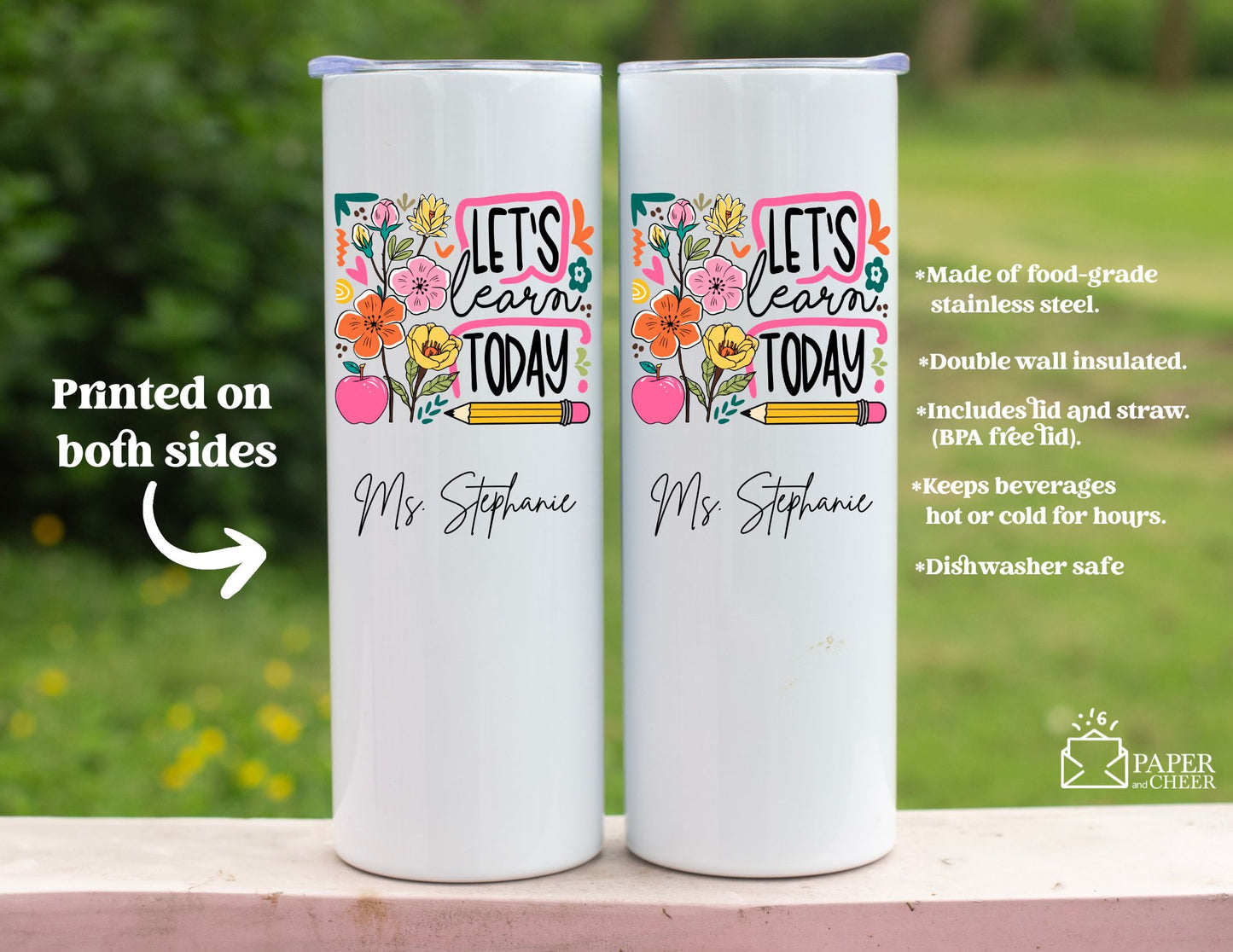 School Teacher Tumbler (Personalized)